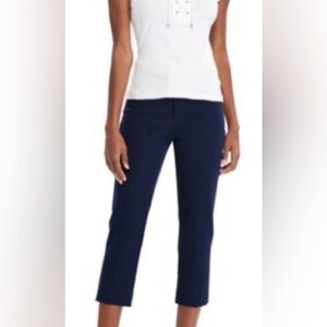 Chaps ladies navy crop capri pants.